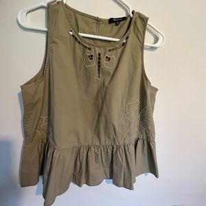madewell peplum tank top